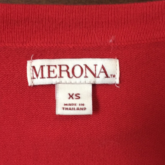 Merona size xs cardigan 3/4 sleeve - Picture 2 of 3
